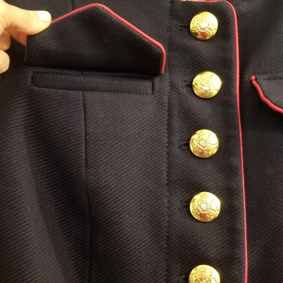 Banana Republic x Olivia Palermo Military Navy Blue Jacket - Picture 10 of 16